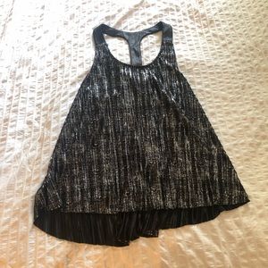 Flowy shimmer tank top